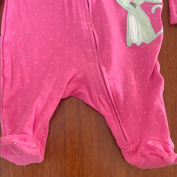 🍊5/$25 Carter's Newborn Pink Cotton Footies - Picture 3 of 6
